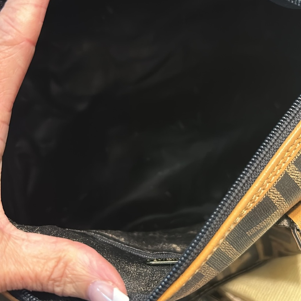 Fendi Iconic FF Logo Brown and Black purse wallet small pouch and dust bag! - Picture 6 of 16